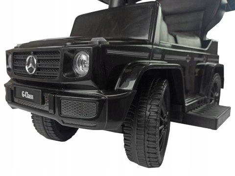 Jeździk Mercedes G-Class z Pchaczem Skóra Klakson Licencja Czarny Jeździk Mercedes G-Class z Pchaczem Skóra Klakson Licencja Czarny