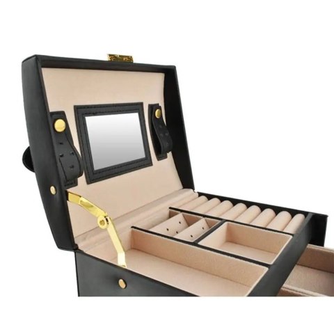 Kuferek na Biżuterię Szkatułka Organizer Pudełko Elegancki na Kolczyki Kuferek na Biżuterię Szkatułka Organizer Pudełko Elegancki na Kolczyki