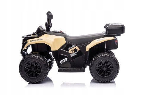 Quad na Akumulator 6V 35W Piankowe Koła Światła Led Muzyka Khaki