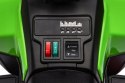 Quad na Akumulator 6V 35W Piankowe Koła Światła Led Muzyka Zielony