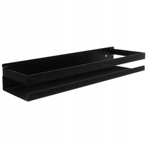 Półka Łazienkowa Wisząca Czarna pod Lustro XL 50cm Półka Łazienkowa Wisząca Czarna pod Lustro XL 50cm