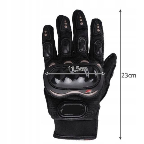 Rękawiczki Motocyklowe Rękawice na Motor Skuter Quad Mocne Pełne Krótkie XL Rękawiczki Motocyklowe Rękawice na Motor Skuter Quad Mocne Pełne Krótkie XL