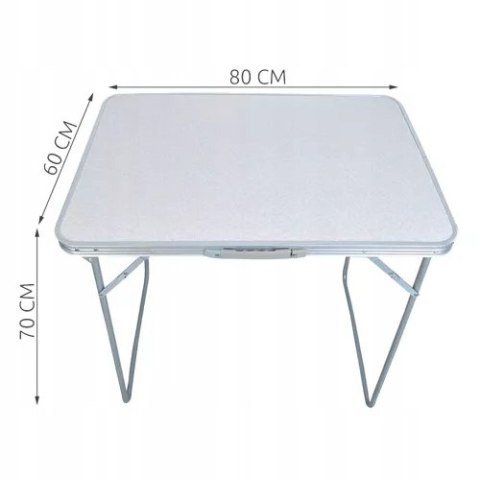 Stolik Turystyczny Składany Stół Kempingowy Walizka Ogrodowy Kemping 80x60