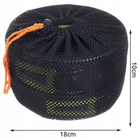 Duży Zestaw Garnki Naczynia Turystyczne 18w1 Garnek Patelnia Kemping XL