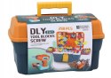 Klocki Puzzle Konstrukcyjne 3D W Skrzynce DIY Rozkręcanie Wiertarka