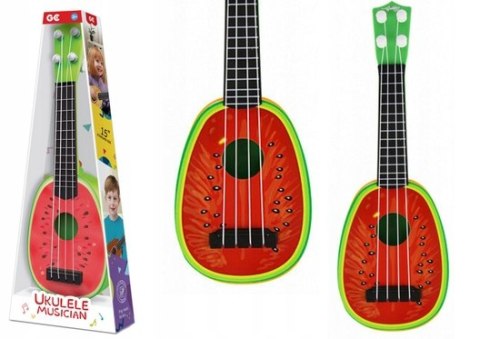Ukulele Dla Dzieci Mini Gitara 4 Struny Owoc Arbuz 15" Ukulele Dla Dzieci Mini Gitara 4 Struny Owoc Arbuz 15"