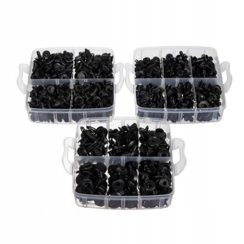 Zestaw Spinek Samochodowych Spinki do Auta Tapicerki Ściągacz Wyjmaki 626el