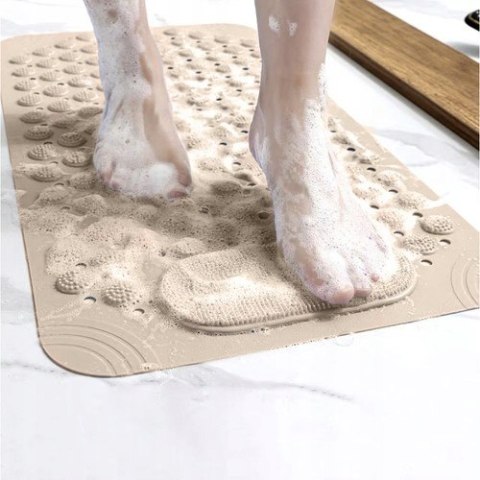 Duża Mata Masująca Antypoślizgowa pod Prysznic do Wanny Łazienki 69x36 cm