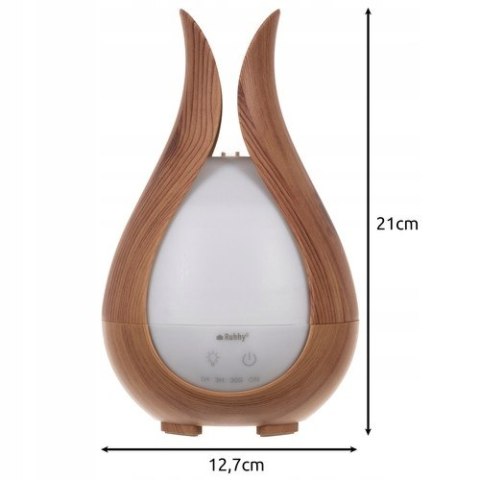 Dyfuzor Nawilżacz Powietrza Aromaterapia Zapachowy + Lampka Nocna LED Pilot