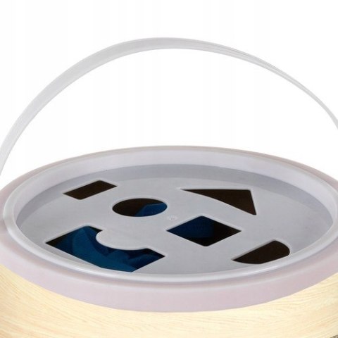 Edukacyjne Klocki Drewniane Układanka Miasto Sorter Zestaw w Wiaderku 100sz