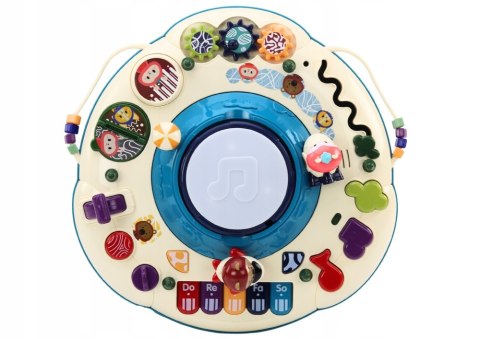 Interaktywny Stolik Edukacyjny Pianinko Bębenek Panel Niebieski Interaktywny Stolik Edukacyjny Pianinko Bębenek Panel Niebieski