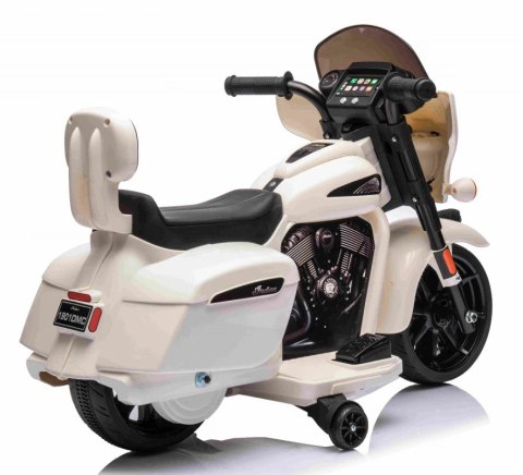 Motor Motorek Chopper 6V 35W Led Boczne Kółka Biały Motor Motorek Chopper 6V 35W Led Boczne Kółka Biały