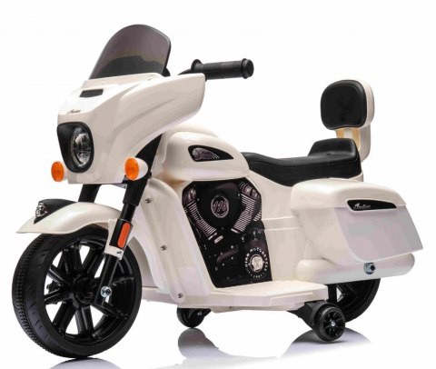 Motor Motorek Chopper 6V 35W Led Boczne Kółka Biały Motor Motorek Chopper 6V 35W Led Boczne Kółka Biały