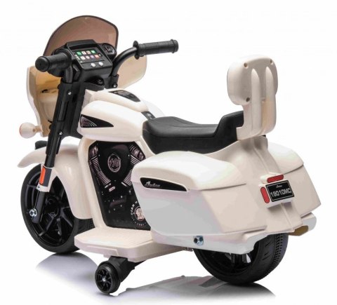 Motor Motorek Chopper 6V 35W Led Boczne Kółka Biały Motor Motorek Chopper 6V 35W Led Boczne Kółka Biały