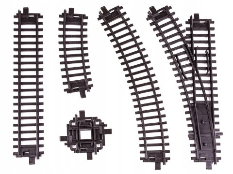 Ogromna Elektryczna Kolejka + 7 Wagonów 4 Drzewa 2 Perony Ogromna Elektryczna Kolejka + 7 Wagonów 4 Drzewa 2 Perony