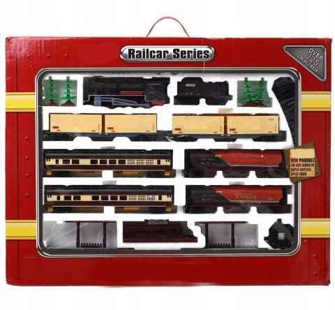 Ogromna Elektryczna Kolejka + 7 Wagonów 4 Drzewa 2 Perony Ogromna Elektryczna Kolejka + 7 Wagonów 4 Drzewa 2 Perony