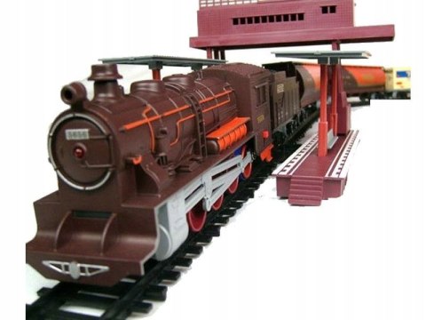 Ogromna Elektryczna Kolejka + 7 Wagonów 4 Drzewa 2 Perony Ogromna Elektryczna Kolejka + 7 Wagonów 4 Drzewa 2 Perony