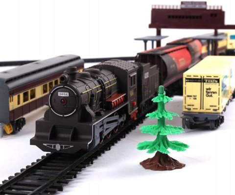 Ogromna Elektryczna Kolejka + 7 Wagonów 4 Drzewa 2 Perony Ogromna Elektryczna Kolejka + 7 Wagonów 4 Drzewa 2 Perony