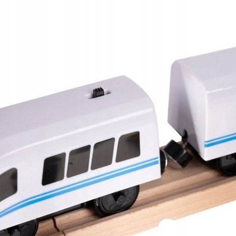 Drewniana Kolejka Pociąg na Baterie Tory Auto Policja Drzewa Znaki 3,2m Drewniana Kolejka Pociąg na Baterie Tory Auto Policja Drzewa Znaki 3,2m