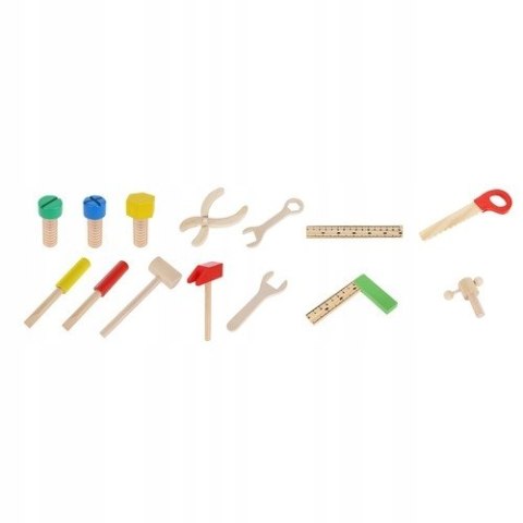 Drewniane Narzędzia w Skrzynce Warsztat Majsterkowicza Zestaw Jakośc