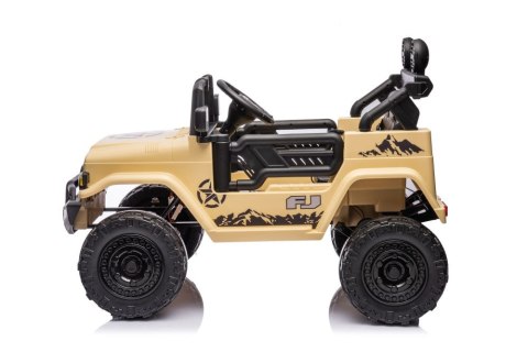 JEEP TOYOTA Licencja 4 Silniki 12V Ekoskóra Piankowe Koła Khaki