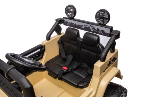 JEEP TOYOTA Licencja 4 Silniki 12V Ekoskóra Piankowe Koła Khaki