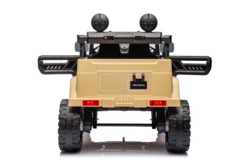 JEEP TOYOTA Licencja 4 Silniki 12V Ekoskóra Piankowe Koła Khaki