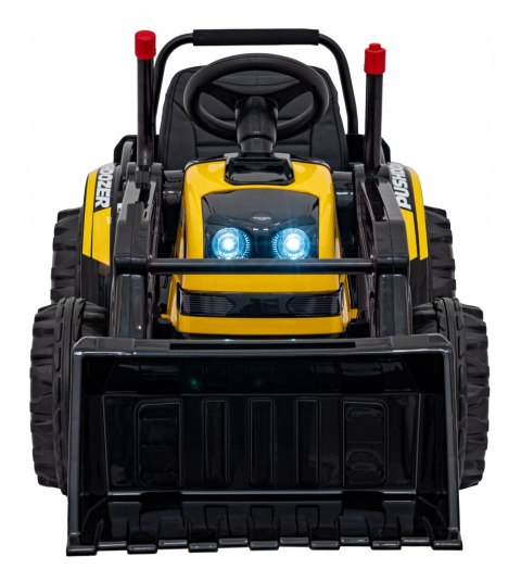 Koparka Traktor na Akumulator z Ruchomą Łyżką 2x35W 12V Żółty