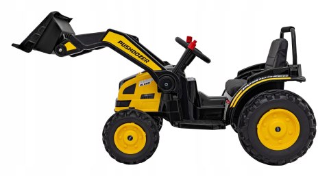 Koparka Traktor na Akumulator z Ruchomą Łyżką 2x35W 12V Żółty