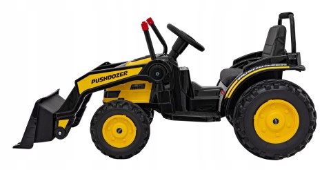 Koparka Traktor na Akumulator z Ruchomą Łyżką 2x35W 12V Żółty