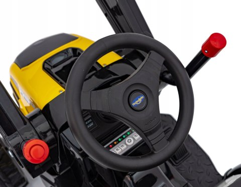 Koparka Traktor na Akumulator z Ruchomą Łyżką 2x35W 12V Żółty