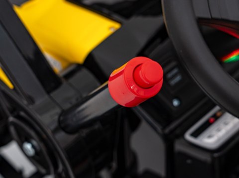 Koparka Traktor na Akumulator z Ruchomą Łyżką 2x35W 12V Żółty