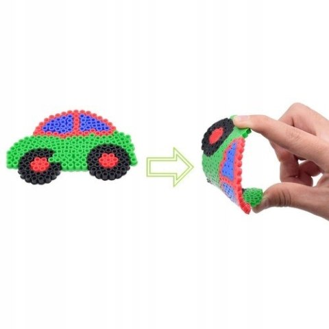 Koraliki do Prasowania Zestaw Szablony Prasowanka 5000szt Wzory + Wiaderko