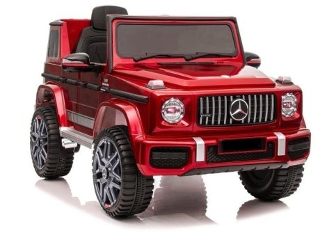 Mercedes G63 Licencja 2 Silniki 12V Ekoskóra Piankowe Koła Czerwony Lakier Mercedes G63 Licencja 2 Silniki 12V Ekoskóra Piankowe Koła Czerwony Lakier