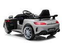 Mercedes GTR Srebrny Lakierowany 2 Silniki 2 x 6V Ekoskóra Piankowe Koła