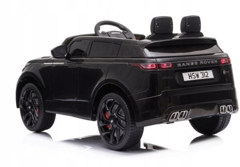 Range Rover Velat Licencja 2 Silniki 12V Ekoskóra Piankowe Koła Czarny Range Rover Velat Licencja 2 Silniki 12V Ekoskóra Piankowe Koła Czarny