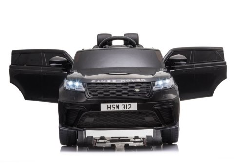 Range Rover Velat Licencja 2 Silniki 12V Ekoskóra Piankowe Koła Czarny Range Rover Velat Licencja 2 Silniki 12V Ekoskóra Piankowe Koła Czarny