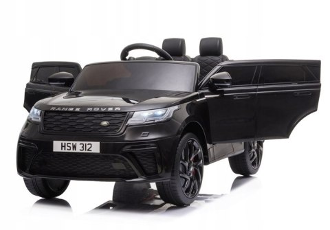 Range Rover Velat Licencja 2 Silniki 12V Ekoskóra Piankowe Koła Czarny Range Rover Velat Licencja 2 Silniki 12V Ekoskóra Piankowe Koła Czarny