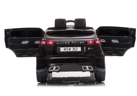 Range Rover Velat Licencja 2 Silniki 12V Ekoskóra Piankowe Koła Czarny Range Rover Velat Licencja 2 Silniki 12V Ekoskóra Piankowe Koła Czarny