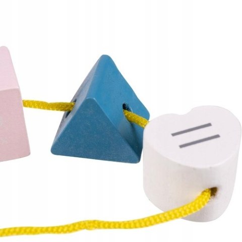 Sorter Kostka Edukacyjna Drewniana Sensoryczna Montessori 12 Klocków