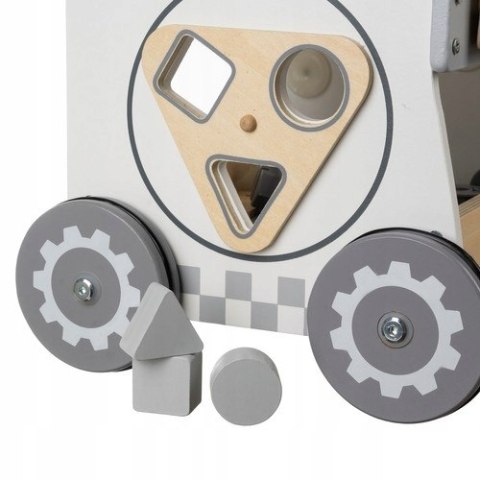 BEMI DREWNIANY WARSZTAT DLA DZIECI NA KÓŁKACH NARZĘDZIA SORTER IMADŁO