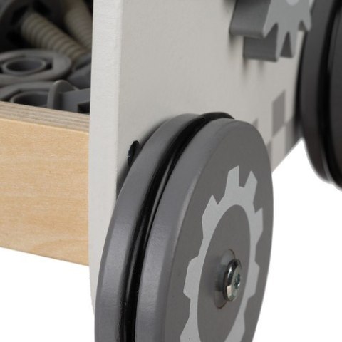 BEMI DREWNIANY WARSZTAT DLA DZIECI NA KÓŁKACH NARZĘDZIA SORTER IMADŁO