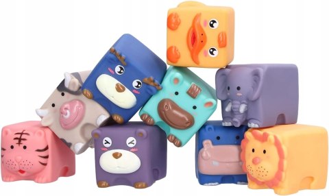 BEMI EDUKACYJNY ZESTAW MIĘKKICH KLOCKÓW DLA MALUCHA ZWERZĄTKA 12 SZTUK