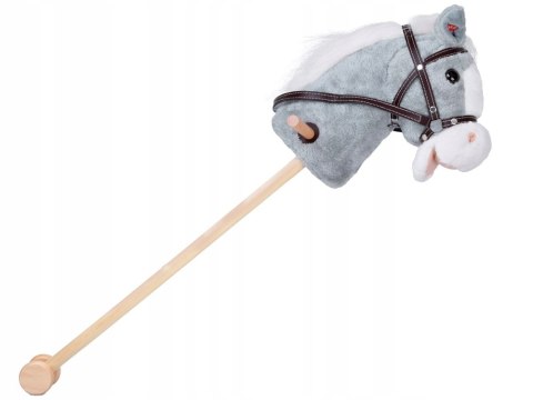 BEMI HOBBY HORSE KOŃ PLUSZOWY NA KIJU DŹWIĘKI GALOPU I RŻENIA RUCHOMY PYSK