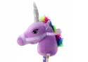 BEMI HOBBY HORSE PLUSZOWA GŁOWA JEDNOROŻCA NA KIJU DŹWIĘK GALOPU FIOLETOWY BEMI HOBBY HORSE PLUSZOWA GŁOWA JEDNOROŻCA NA KIJU DŹWIĘK GALOPU FIOLETOWY