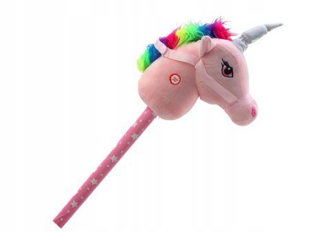 BEMI HOBBY HORSE PLUSZOWA GŁOWA JEDNOROŻCA NA KIJU DŹWIĘK GALOPU BEMI HOBBY HORSE PLUSZOWA GŁOWA JEDNOROŻCA NA KIJU DŹWIĘK GALOPU