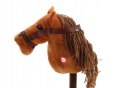 BEMI HOBBY HORSE PLUSZOWA GŁOWA KONIA NA KIJU DŹWIĘK GALOPU BRĄZOWY