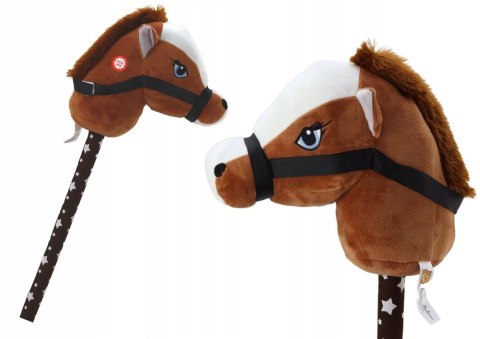 BEMI HOBBY HORSE PLUSZOWA GŁOWA KONIA NA KIJU DŹWIĘK GALOPU CIEMNO BRĄZOWY BEMI HOBBY HORSE PLUSZOWA GŁOWA KONIA NA KIJU DŹWIĘK GALOPU CIEMNO BRĄZOWY