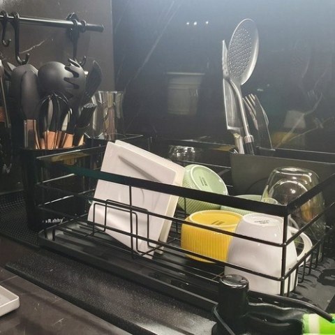 BEMI SUSZARKA OCIEKACZ DO NACZYŃ TACKA OCIEKACZ NA SZTUĆCE CZARNA BEMI SUSZARKA OCIEKACZ DO NACZYŃ TACKA OCIEKACZ NA SZTUĆCE CZARNA