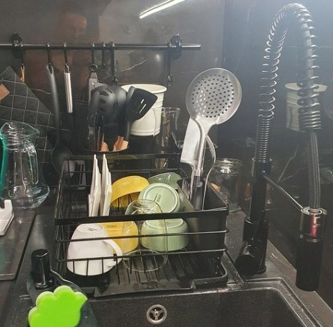 BEMI SUSZARKA OCIEKACZ DO NACZYŃ TACKA OCIEKACZ NA SZTUĆCE CZARNA BEMI SUSZARKA OCIEKACZ DO NACZYŃ TACKA OCIEKACZ NA SZTUĆCE CZARNA